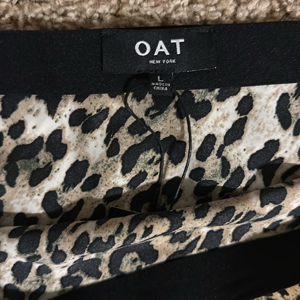 OAT New York Leopard Midi skirt L - Picture 7 of 9